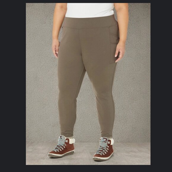 XL (16-18) - CARHARTT - Force Fitted Lightweight Utility Leggings Olive NEW - Picture 8 of 14